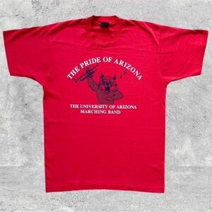 Vtg 90s University of Arizona NCAA Marching Band T-shirt Screen Stars L